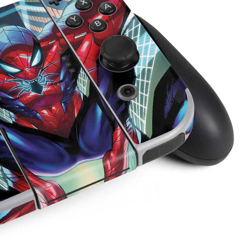 Marvel Spiderman Spiderman Armor MK IV Nintendo Switch OLED (2021) Skin